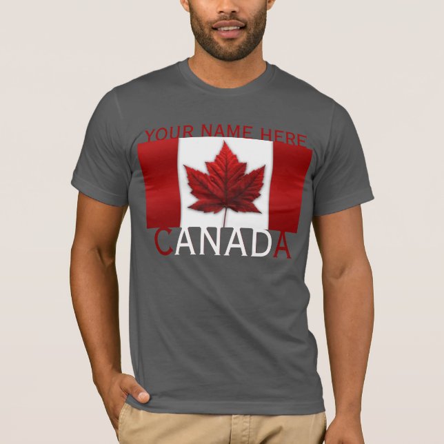 Canada T-shirt Personalized Sm - 6XL Canada Shirt (Front)