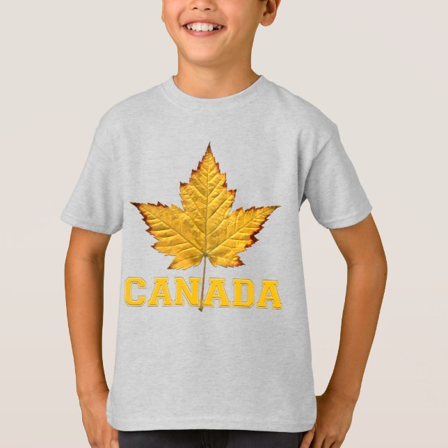 Canada T-shirt Unisex Kid's Varsity Canada Shirts (Front)