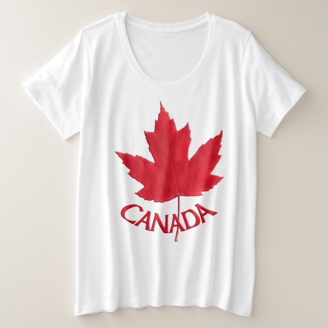 Canada T-shirt Women's Plus Size Canada Souvenir T (Design Front)