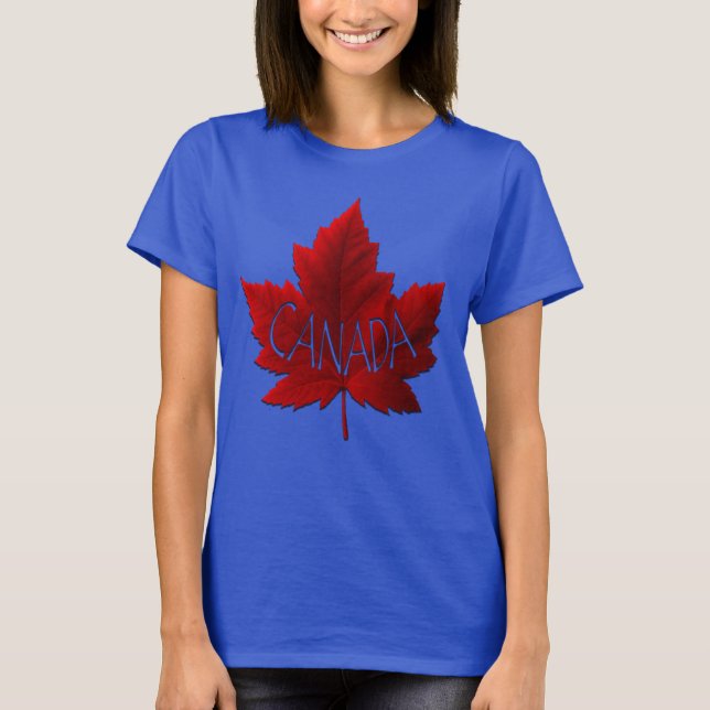 Canada T-Shirts Canada Maple Leaf Shirt Organic (Front)