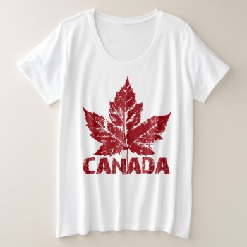 Canada T-shirts Plus Size Canada Women's Shirts by artist_kim_hunter at Zazzle