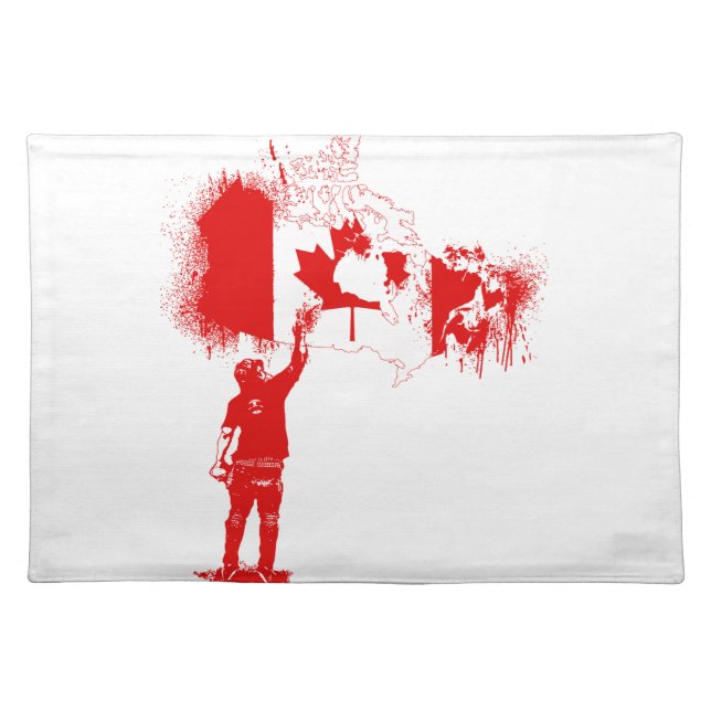 Canada Tagger Red Placemat (Front)