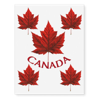 Canada Temporary Tattoo Canada Maple Leaf Souvenir