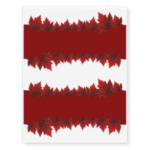 Canada Temporary Tattoo Canada Maple Leaf Souvenir