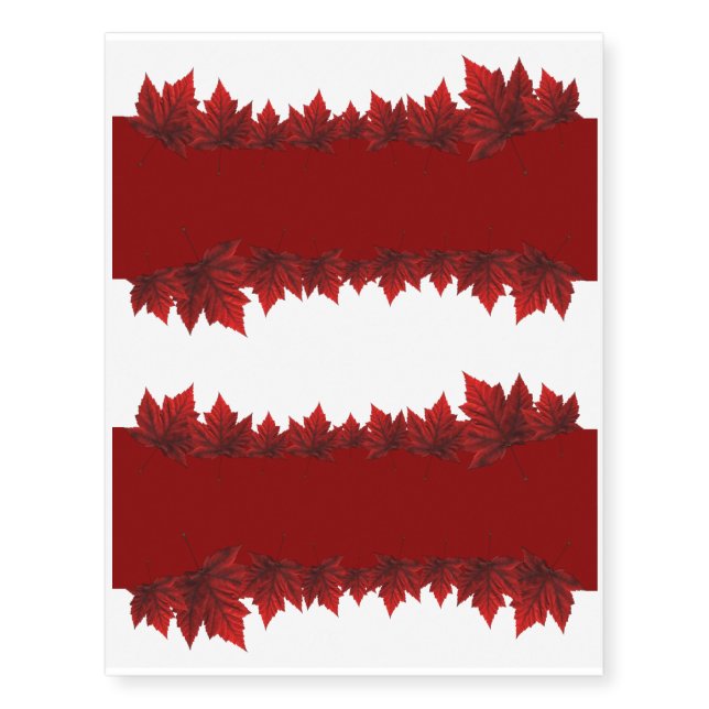 Canada Temporary Tattoo Canada Maple Leaf Souvenir (Front)