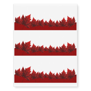 Canada Temporary Tattoo Canada Maple Leaf Souvenir