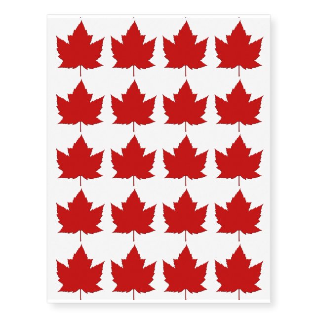 Canada Temporary Tattoo Canada Maple Leaf Souvenir (Front)