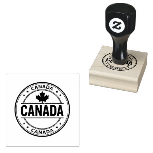 Canada Text Printed Professional Touch Color Ink Rubber Stamp