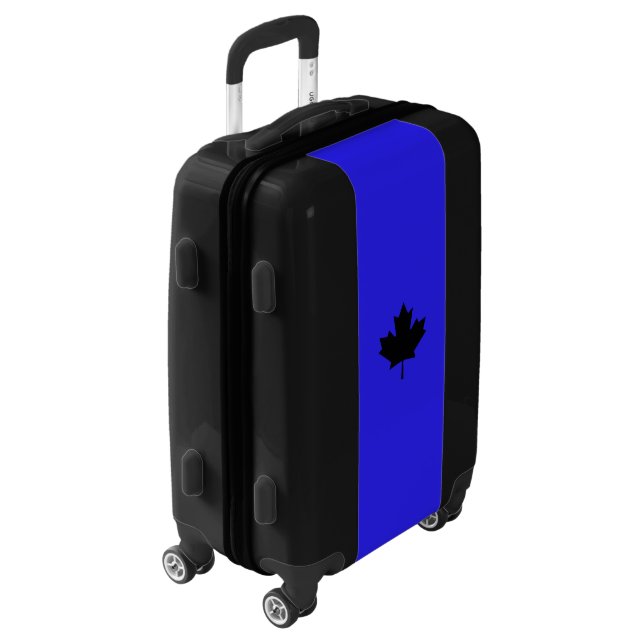 Canada Thin Blue Line Luggage (Rotated Left)