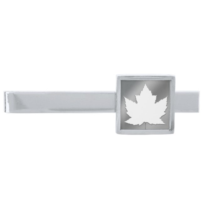 Canada Tie Clip Canada Maple Leaf Tie Clip Custom (Front)