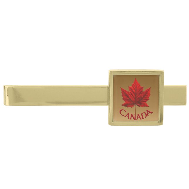 Canada Tie Clip Canada Maple Leaf Tie Clip Custom (Front)