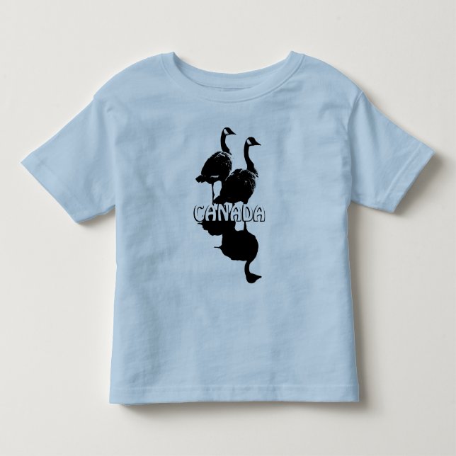 Canada Toddler Shirt Baby Canada Geese Souvenirs (Front)