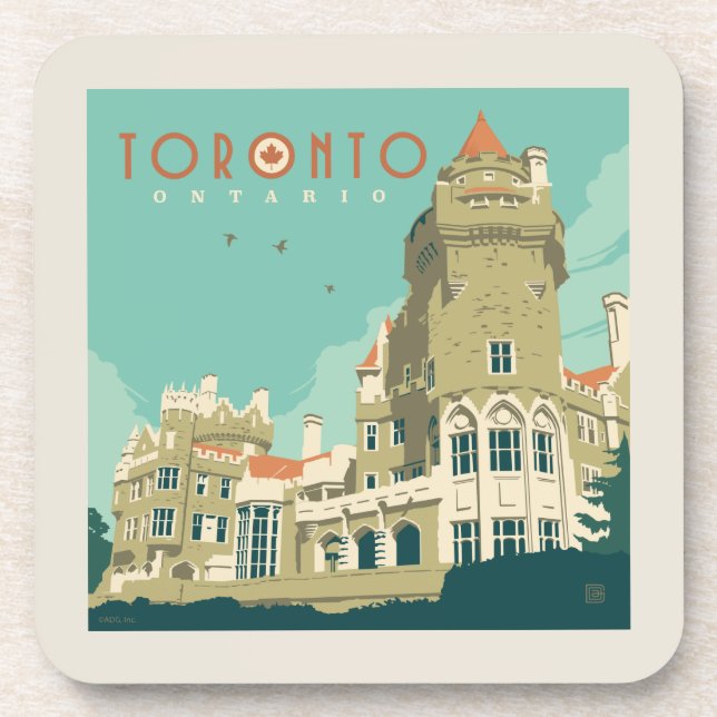Canada | Toronto, Casa Loma Beverage Coaster (Front)