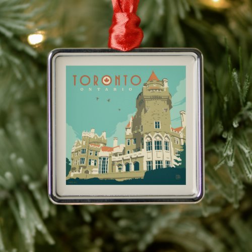 Canada  Toronto Casa Loma Metal Ornament