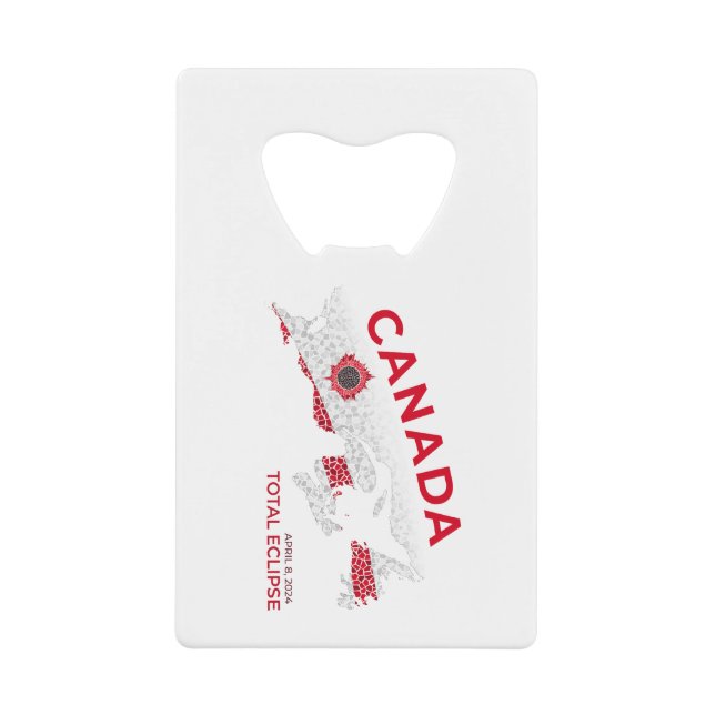 Canada Total Eclipse Credit Card Bottle Opener (Front)