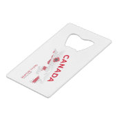 Canada Total Eclipse Credit Card Bottle Opener (Front Angled)