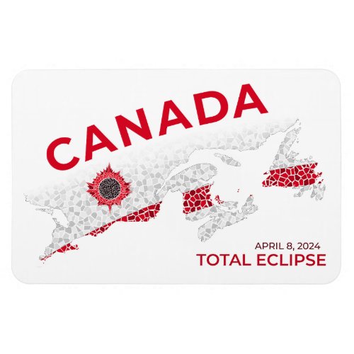 Canada Total Eclipse Flexible Photo Magnet