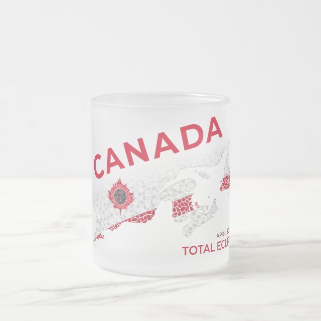 Canada Total Eclipse Frosted Mug (Center)