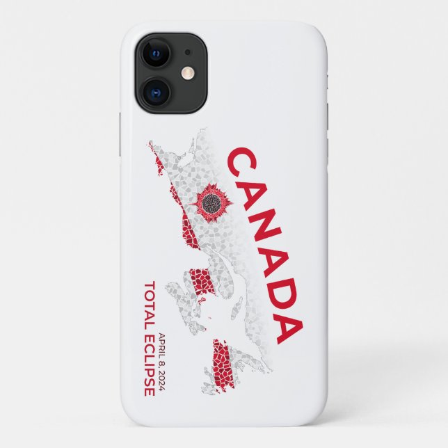 Canada Total Eclipse iPhone Case (Back)