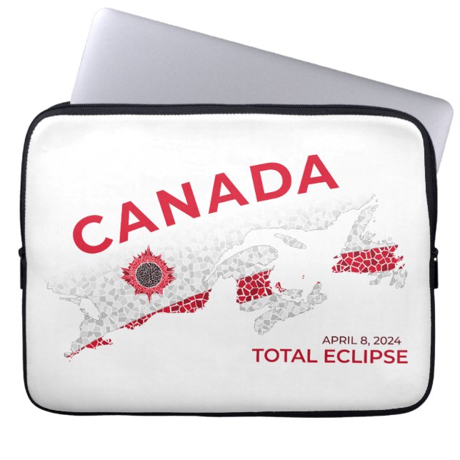 Canada Total Eclipse Laptop Sleeve (Front)