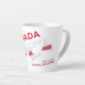 Canada Total Eclipse Latte Mug (Right Angle)