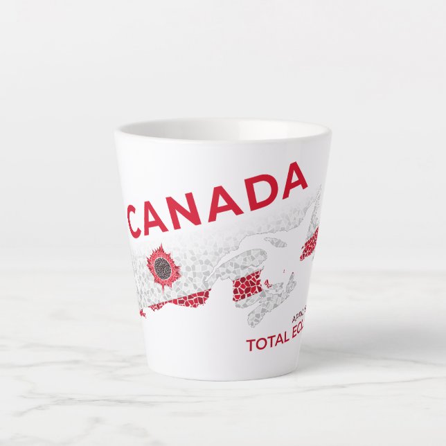 Canada Total Eclipse Latte Mug (Front)
