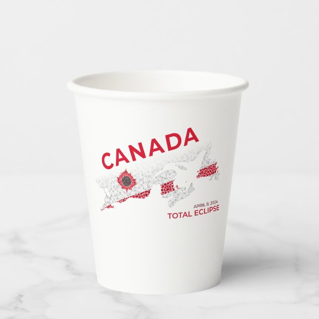 Canada Total Eclipse Paper Cups (Front)