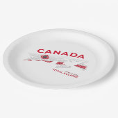 Canada Total Eclipse Paper Plates (Angled)