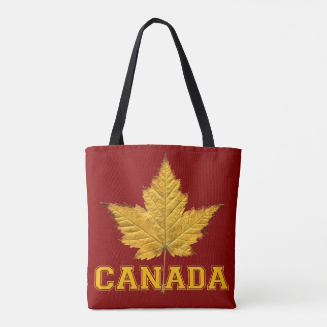 Canada Tote Bags Canada Varsity Souvenir Bags (Back)