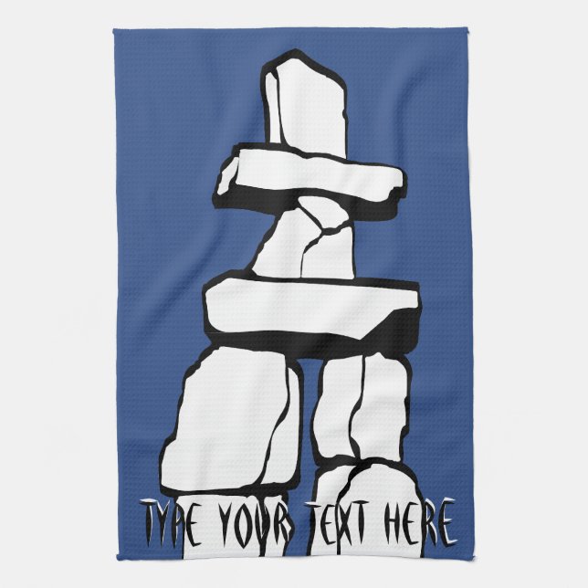 Canada Towel Personalized Vancouver Tea Towel (Vertical)