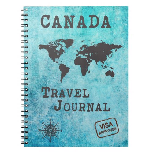 Canada Travel Journal Vacation Trip Planner