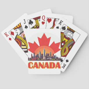 Canada Travel Keepsake For Destination Poker Cards