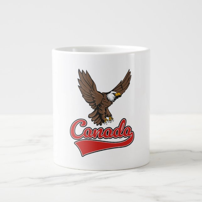 Canada Travel logo Giant Coffee Mug (Front)