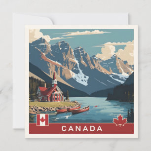 Canada Travel Poster Card