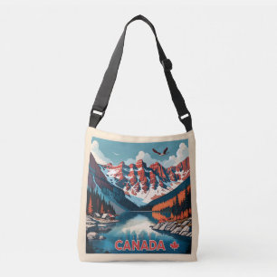 Canada Travel Poster Crossbody Bag