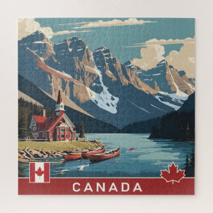 Canada Travel Poster Jigsaw Puzzle