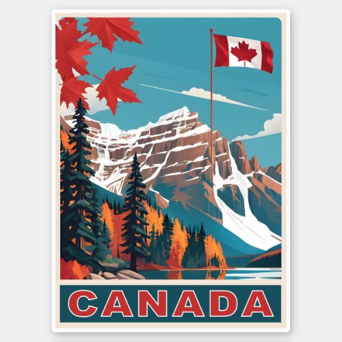 Canada Travel Poster Sticker