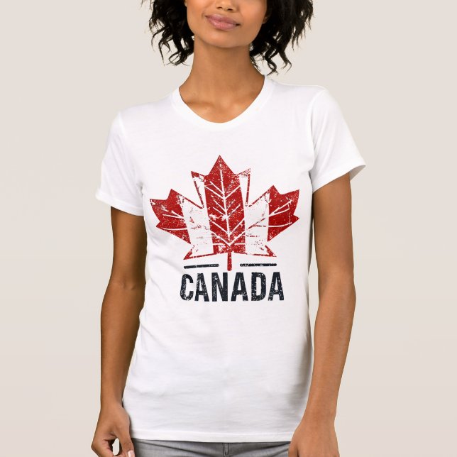Canada Travel T-Shirt Design Featuring Scenic Land (Front)