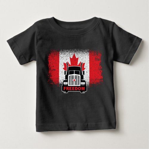 Canada Trucker Freedom Convoy 2022 Baby T_Shirt