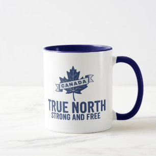 Canada True North Strong And Free  Mug