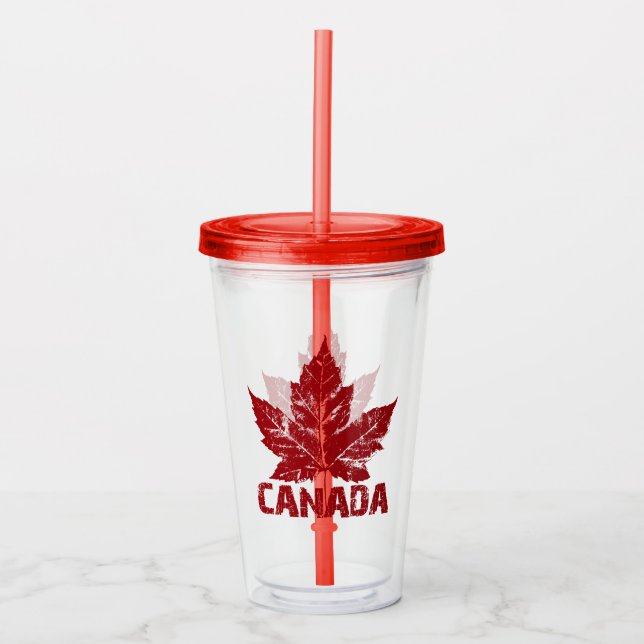 Canada Tumbler Cool Canada Maple Leaf Souvenirs (Front)