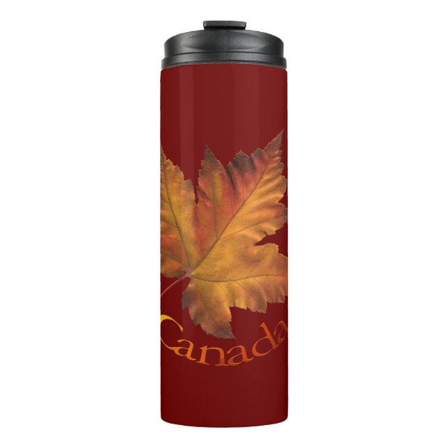Canada Tumbler Mugs Autumn Maple Leaf Mugs (Front)