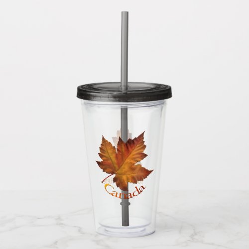 Canada Tumbler Personalized Autumn Canada Gifts