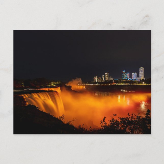 Canada-US Niagara Falls Postcard (Front)