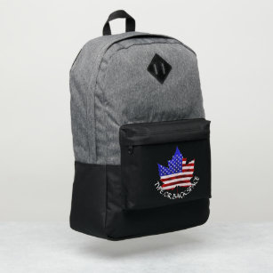 Canada USA Backpack Personalized Bags