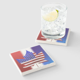 Canada USA Coasters Personalized US Canada Coaster