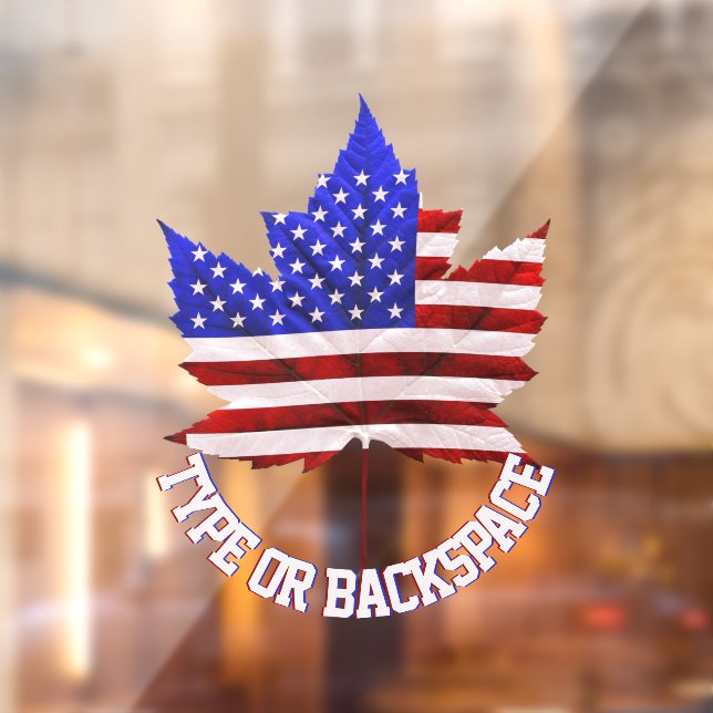 Canada USA Decal Personalized Window Decal Cling (Sheet 2)