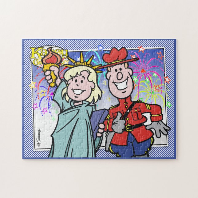 Canada USA Friendship Jigsaw Puzzle (Horizontal)