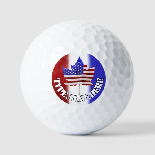 Canada  USA Golf Balls Perssonalized Golf Gifts