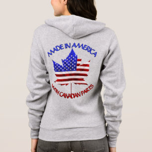 Canada USA Hoodie Personalized US Canada Jacket